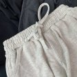 Femmes Mode Été Dames Taille Élastique Shorts Gris