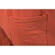 Short de plage en coton et lin pour homme - Rouge